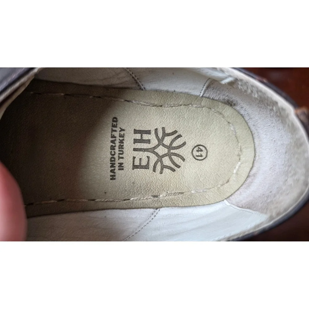 EH Earthing Harmony Leather Grounding Barefoot Shoes Men's 41 Brown‎ Minimalist